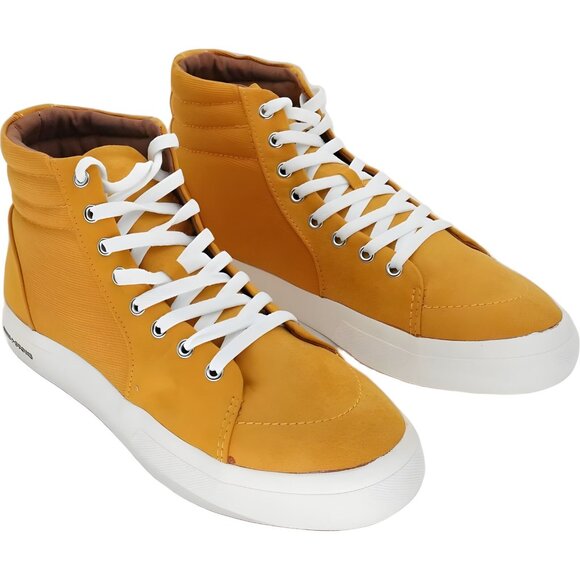 Sun Stone Jett High-Top Yellow Sneakers for Men Size 10.5 - Picture 4 of 6